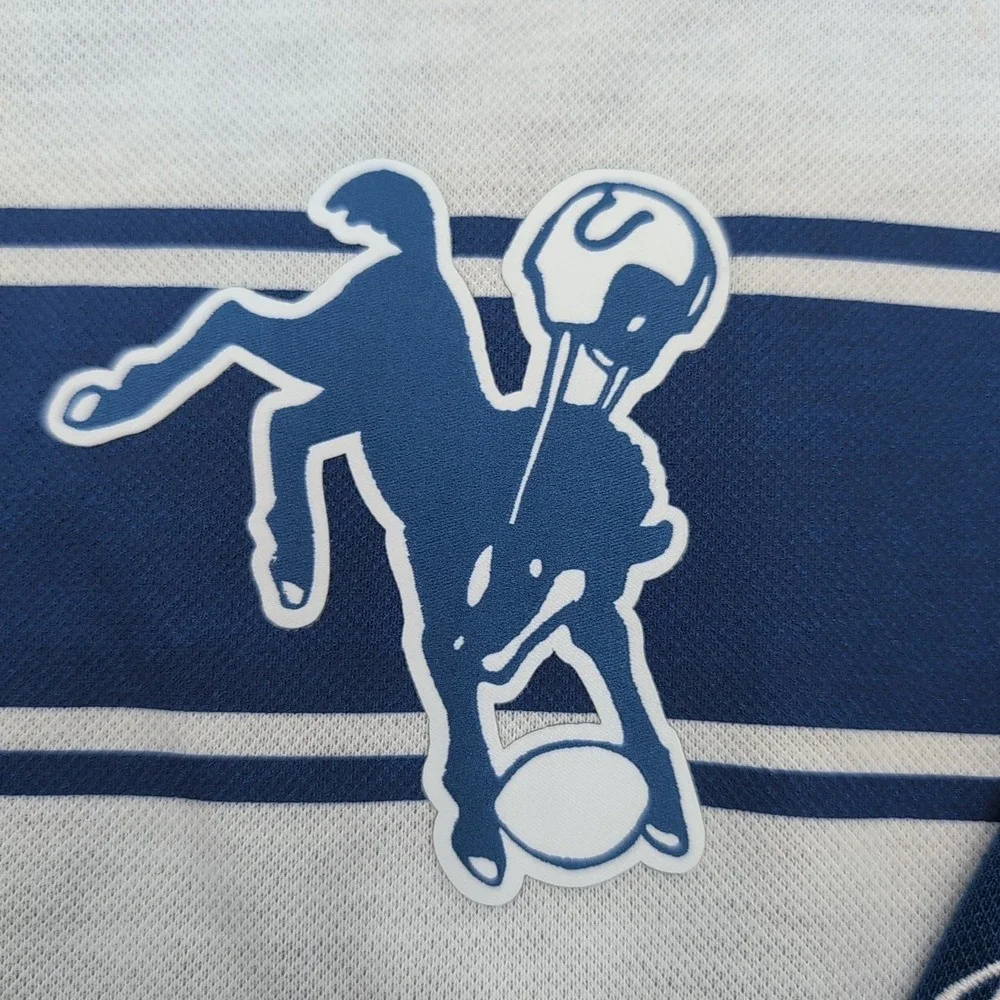 Indianapolis Colts Nike Dri Fit Polo Shirt Mens XXL Throwback Rewind Logo